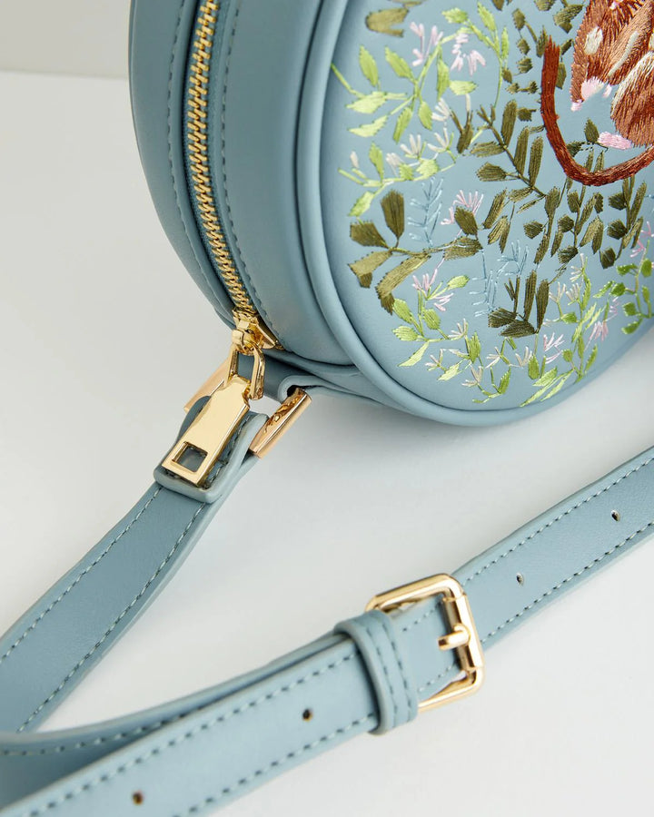 Chloe Circle Bag with Embroidered Dormouse