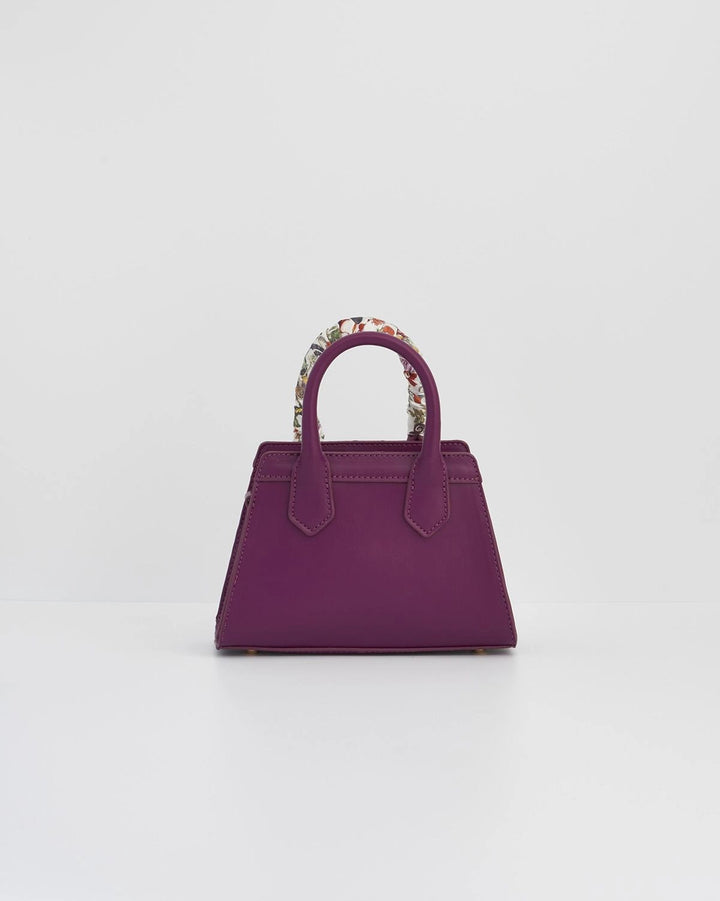 Fable Floral Engravings Mini Plum Tote