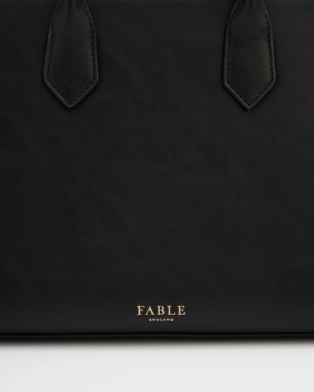 Fable Black Structured Tote
