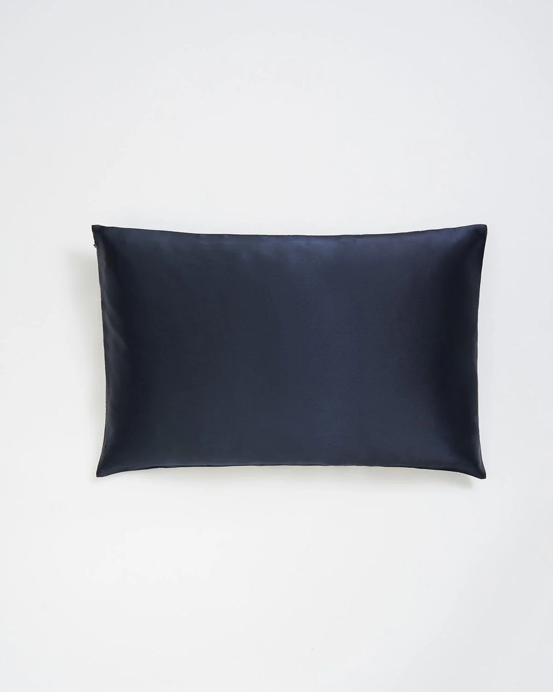 Nocturnal Garden Silk Pillowcase in Midnight Blue