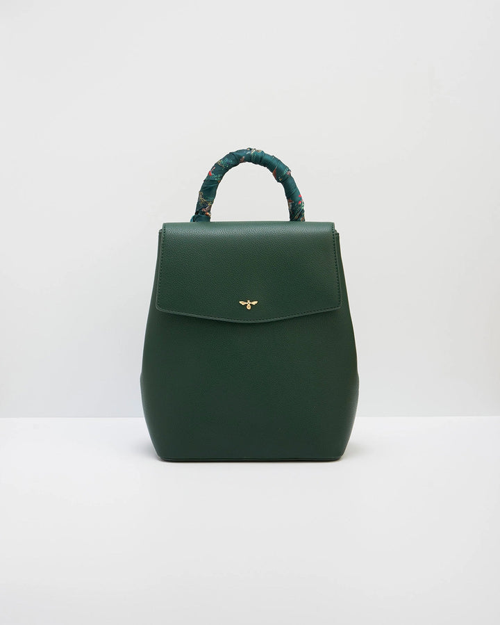 Laura Small Backpack in Forest Green