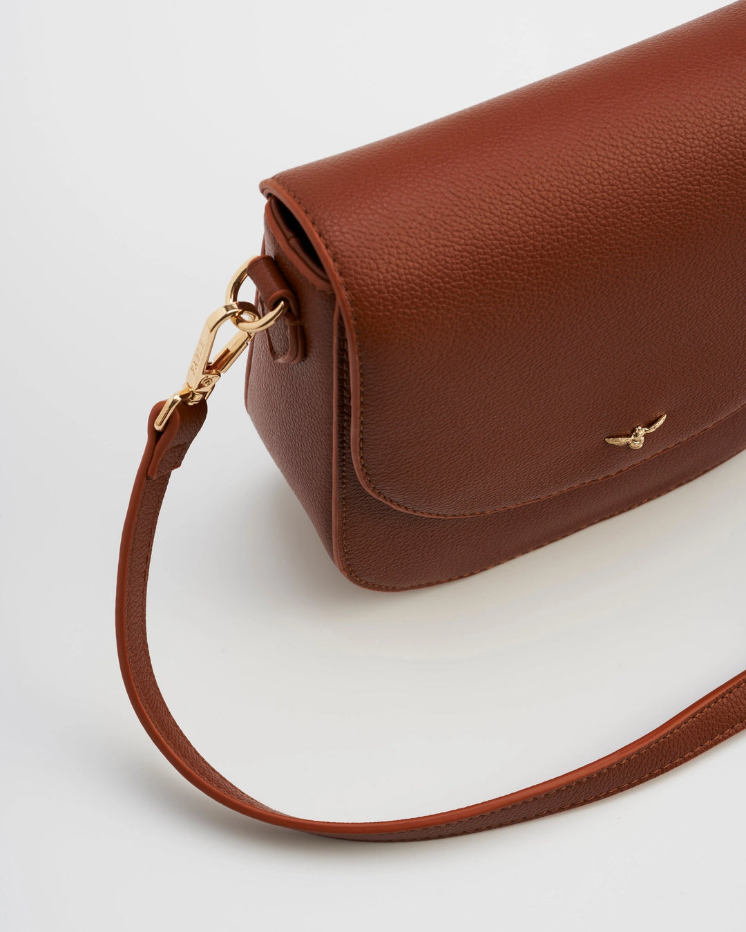 Tan Saddle Crossbody Bag
