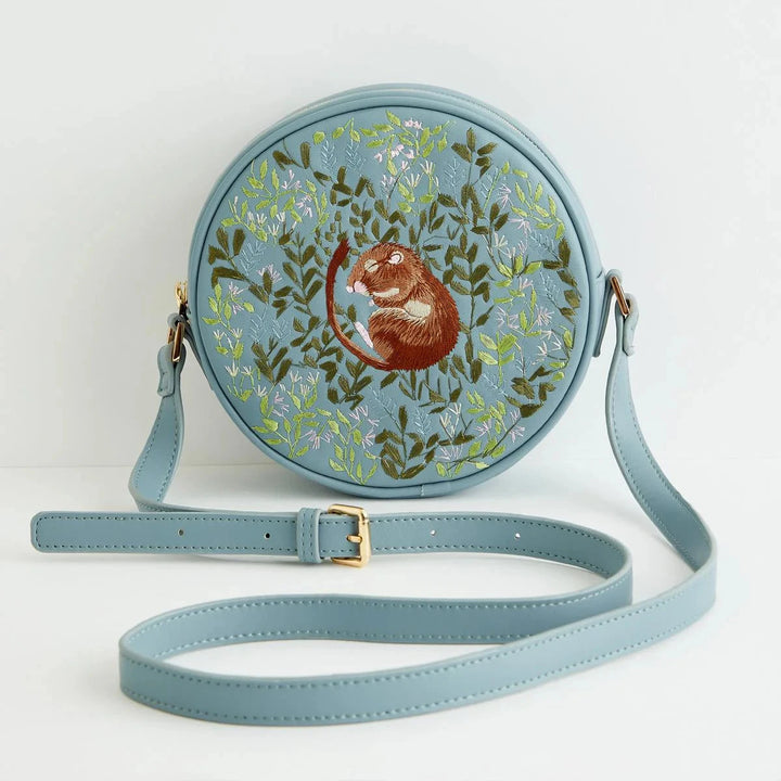 Chloe Circle Bag with Embroidered Dormouse