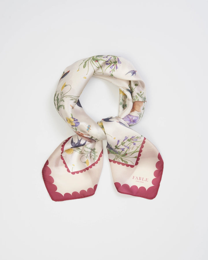 Fable Running Bunny Toile Square Scarf