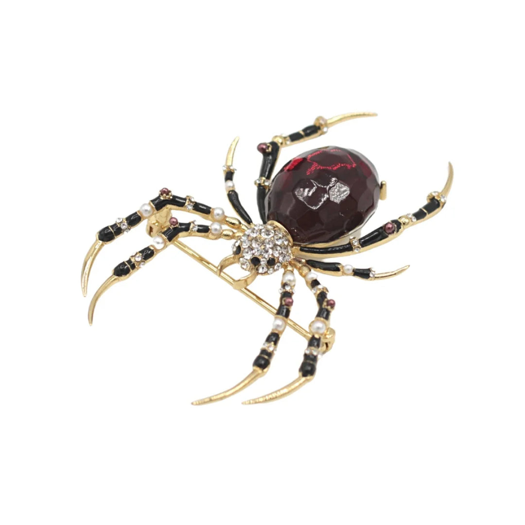 The Bejewelled Spider Statement Brooch