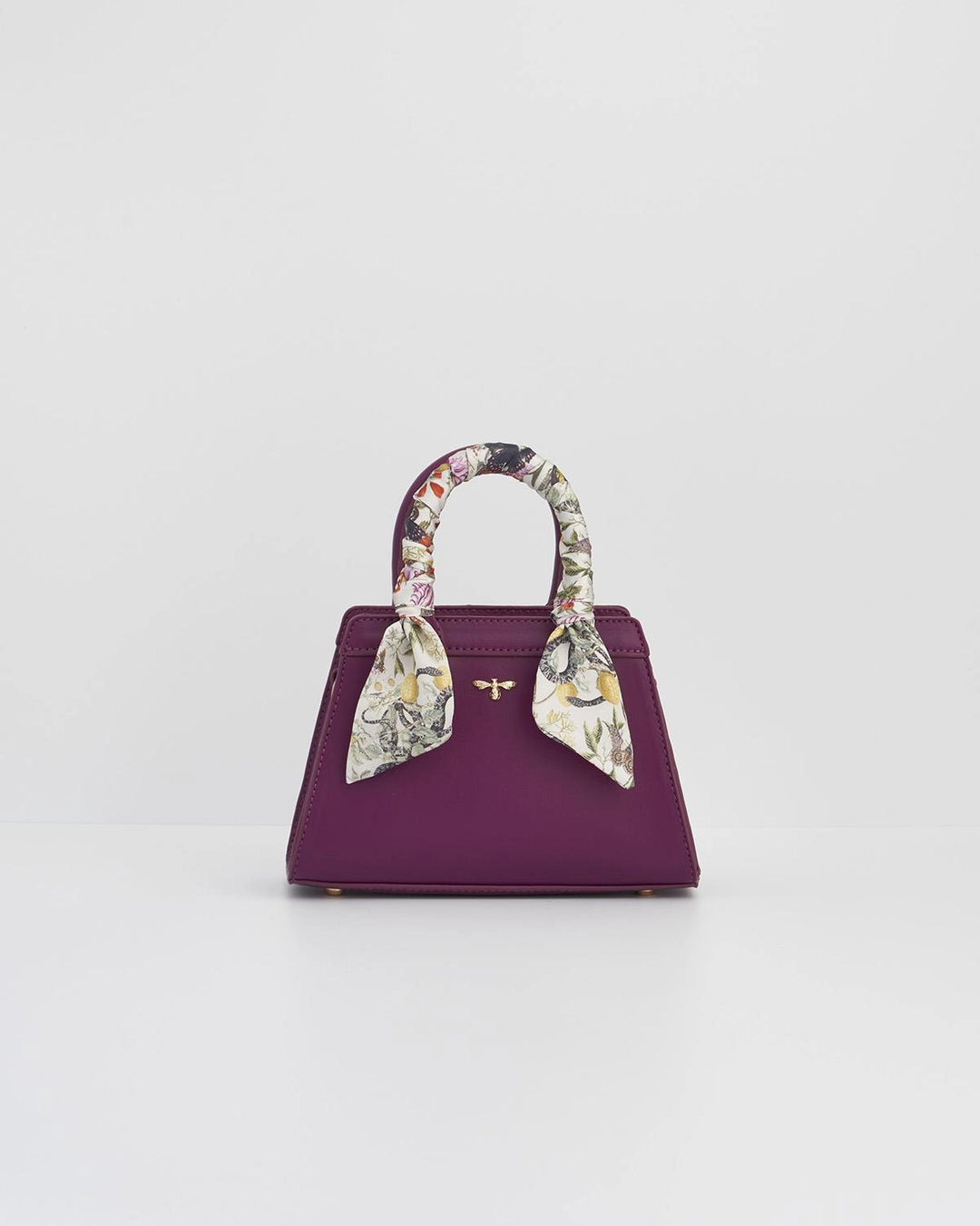 Fable Floral Engravings Mini Plum Tote
