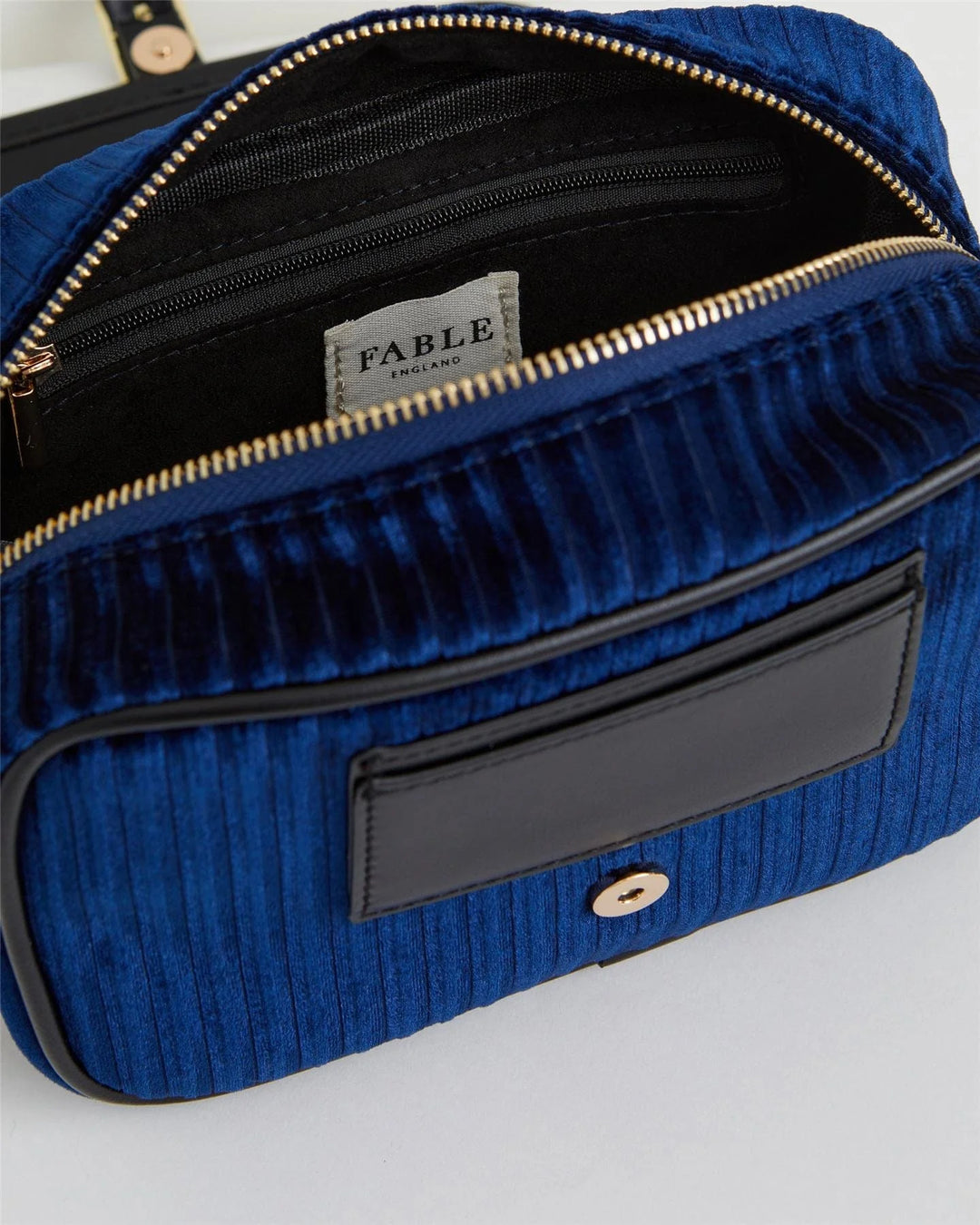 Vivianne Velvet Camera Bag - Sapphire Blue