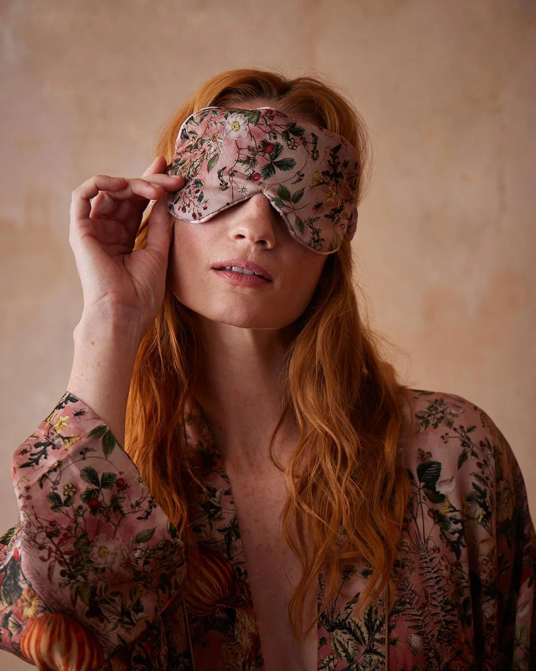 Nocturnal Garden Pink Lady Sleep Mask