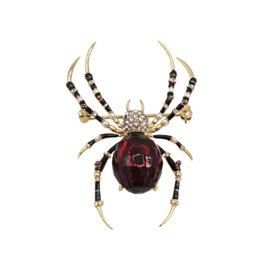 The Bejewelled Spider Statement Brooch