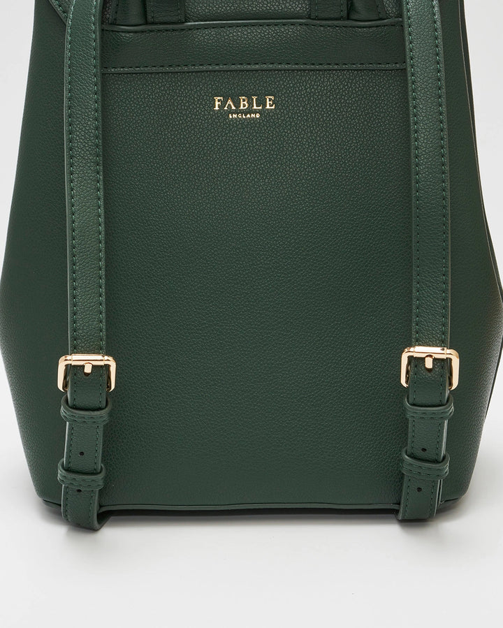 Laura Small Backpack in Forest Green