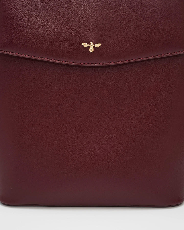 Laura Small Backpack in Burgundy