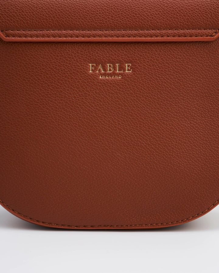 Tan Saddle Crossbody Bag