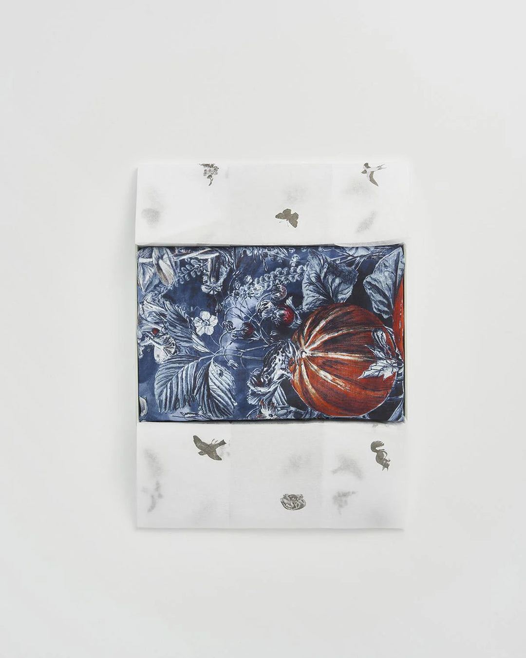 Nocturnal Garden Scarf in Midnight Blue