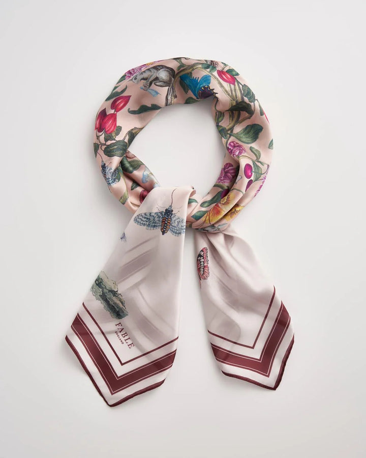 Tree of Life Narrative Silk Square Scarf