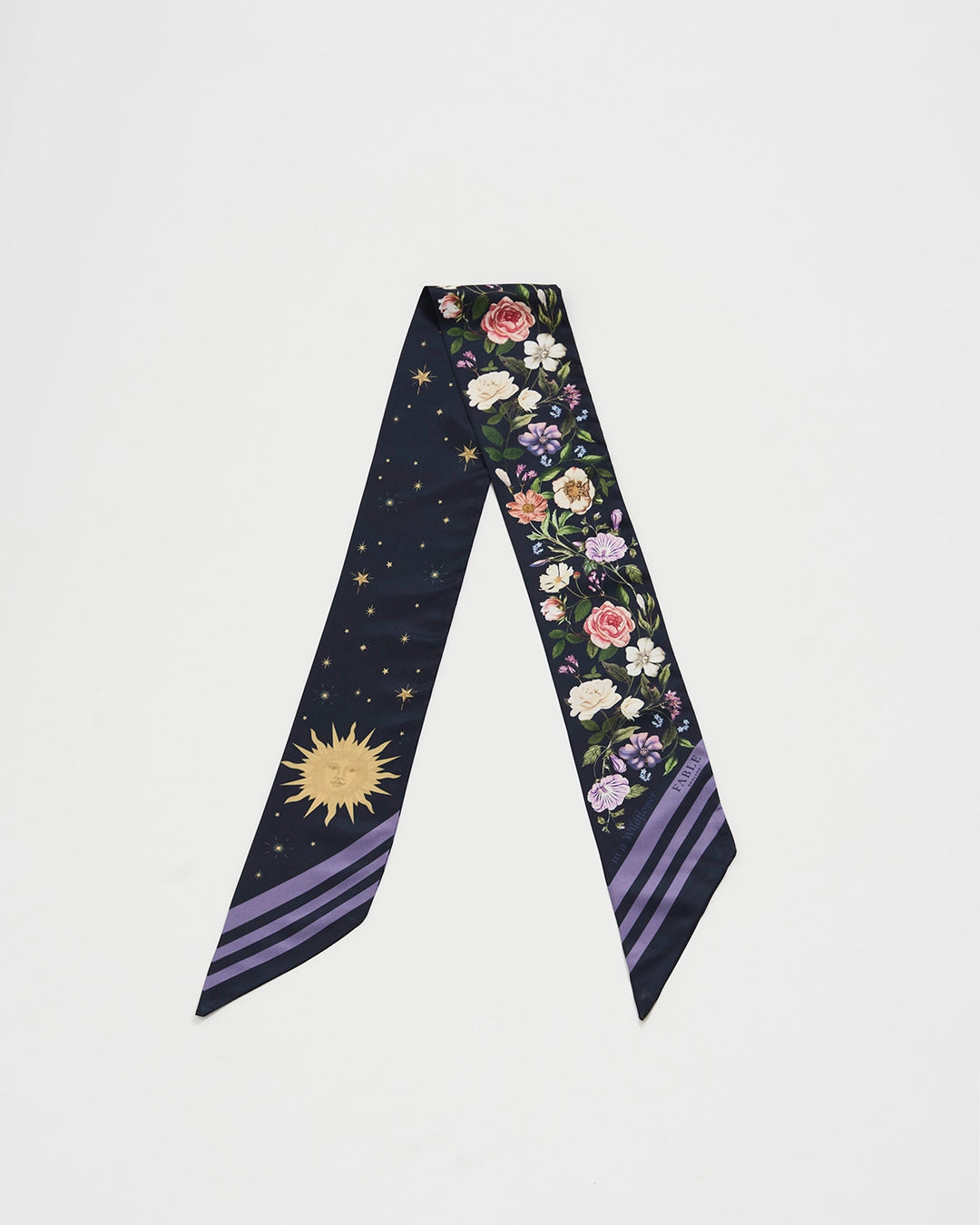 Selene Skinny Scarf in Navy
