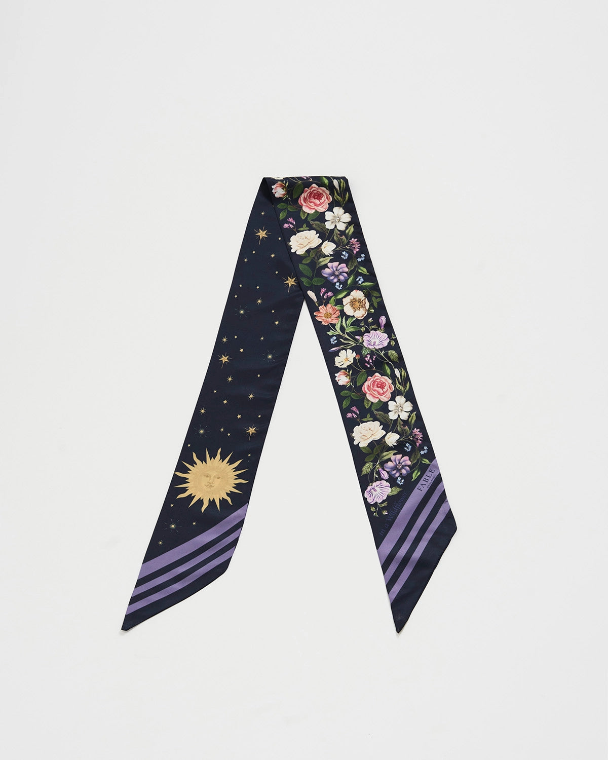 Selene Skinny Scarf in Navy