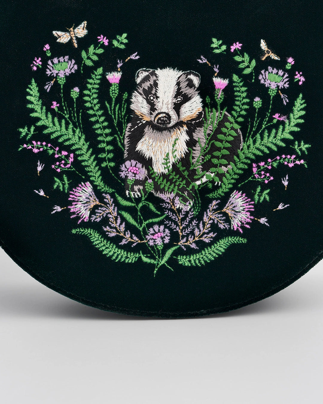 Fable Badger Embroidered Saddle Bag
