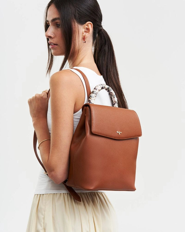 Tan Small Backpack