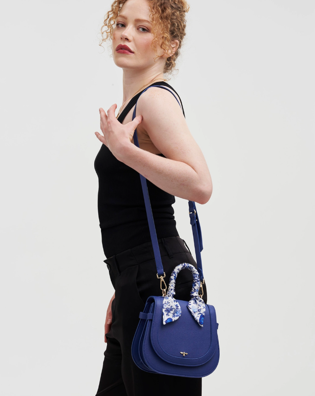 Fable Floral Ditsy Midi Top Handle Saddle Bag