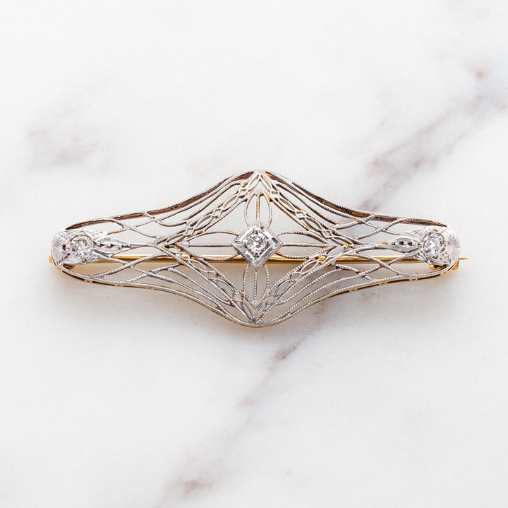 Vintage Art Nouveau Style Pin