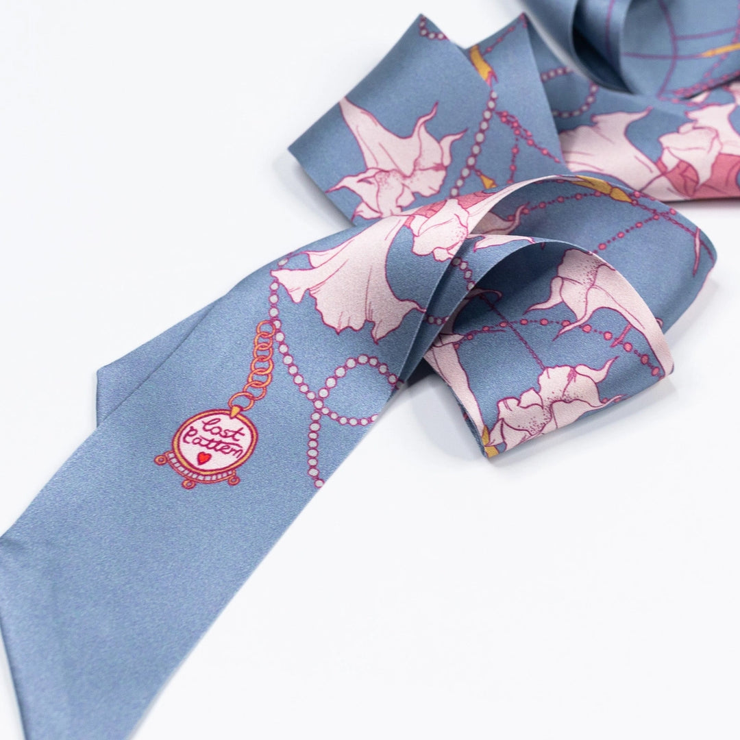 Dadura Silk Skinny Scarf