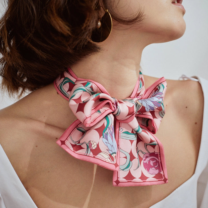 Dream Silk Twilly Scarf - Pink