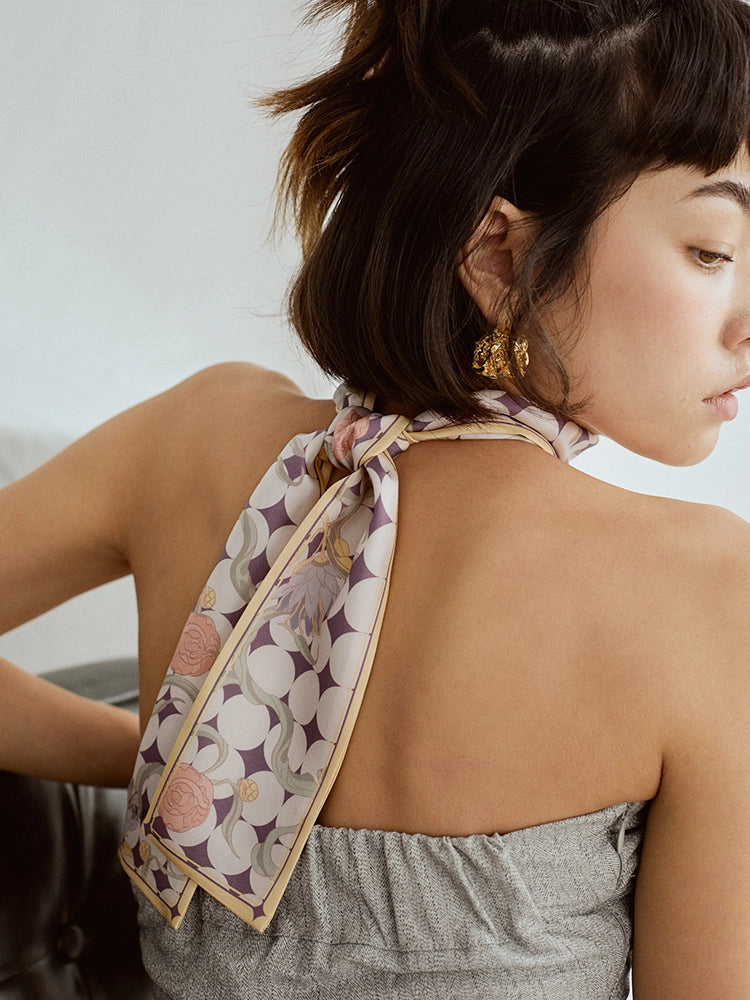 Dream Silk Twilly Scarf - Yellow