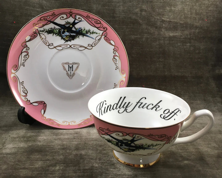 Miss Havisham's Kindly Fuck Off Teacup & Saucer