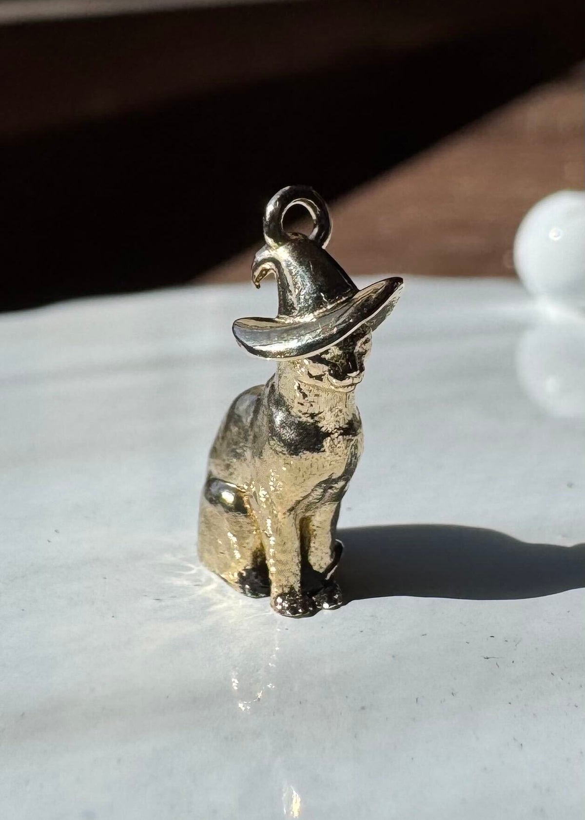 Witch Cat Necklace or Charm