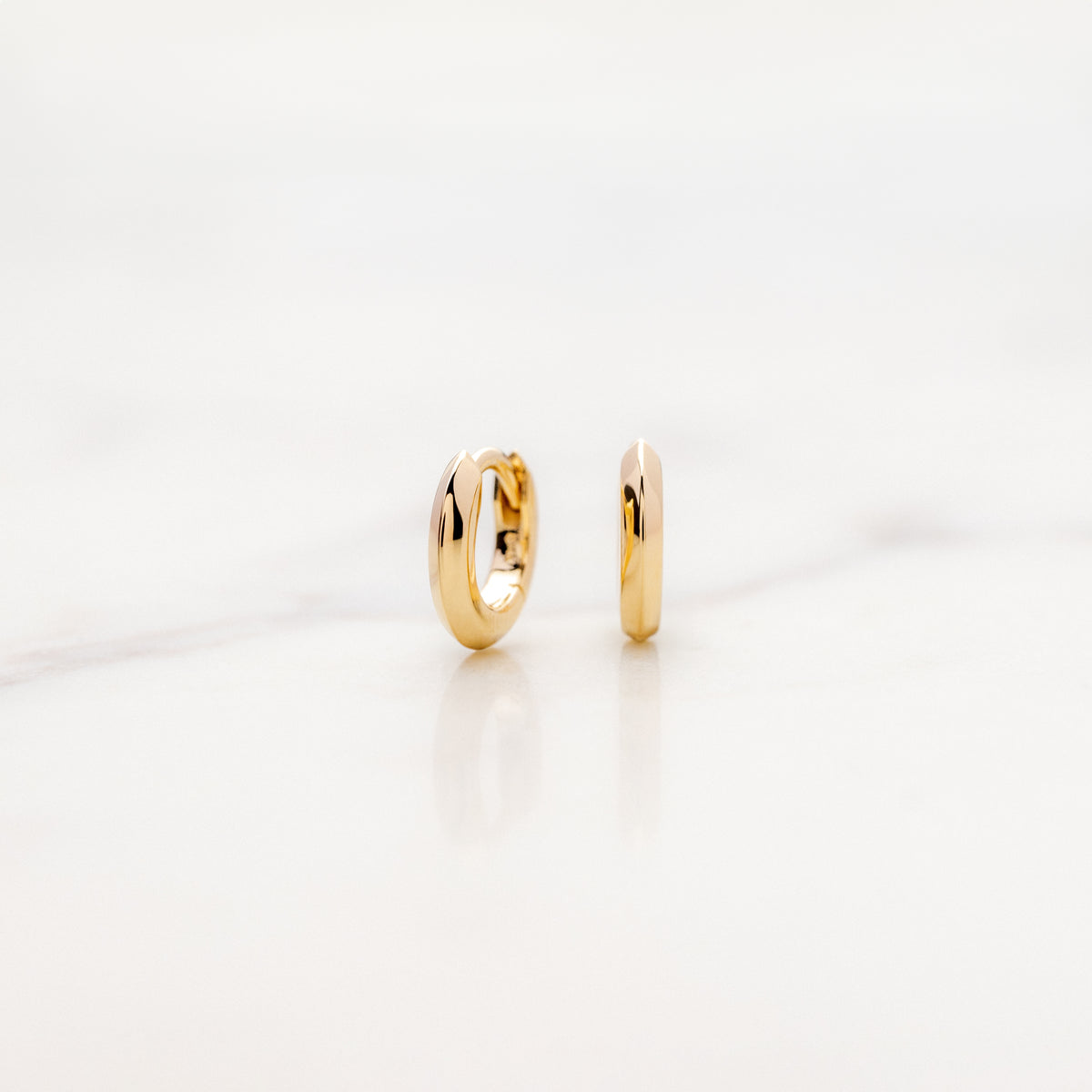 Petite Knife Edge Hinged Hoops