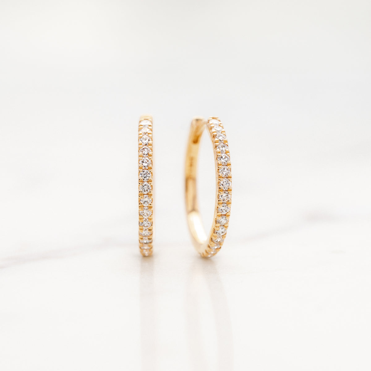 Grande 17.5mm Lab Grown Diamond Hoops