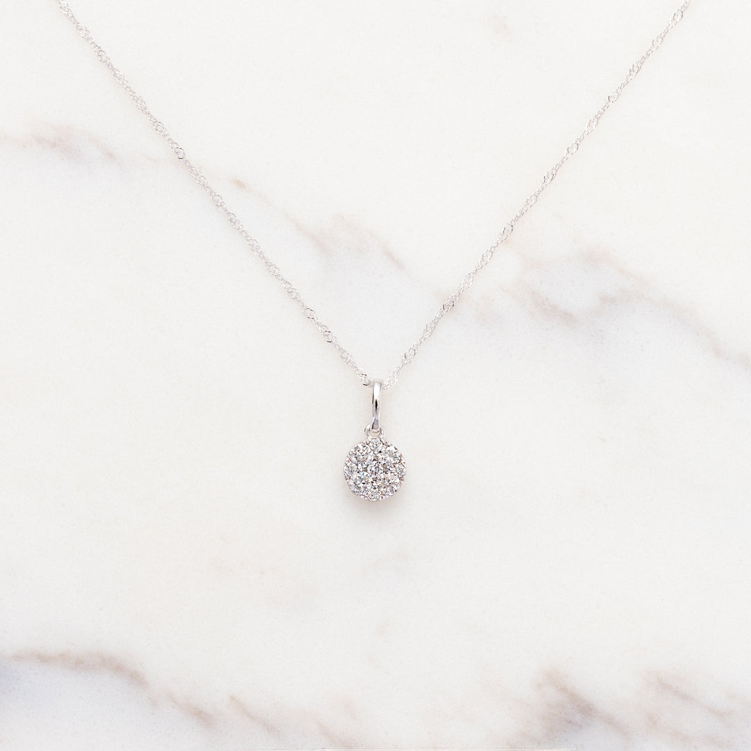 Petite Diamond Bouquet Necklace