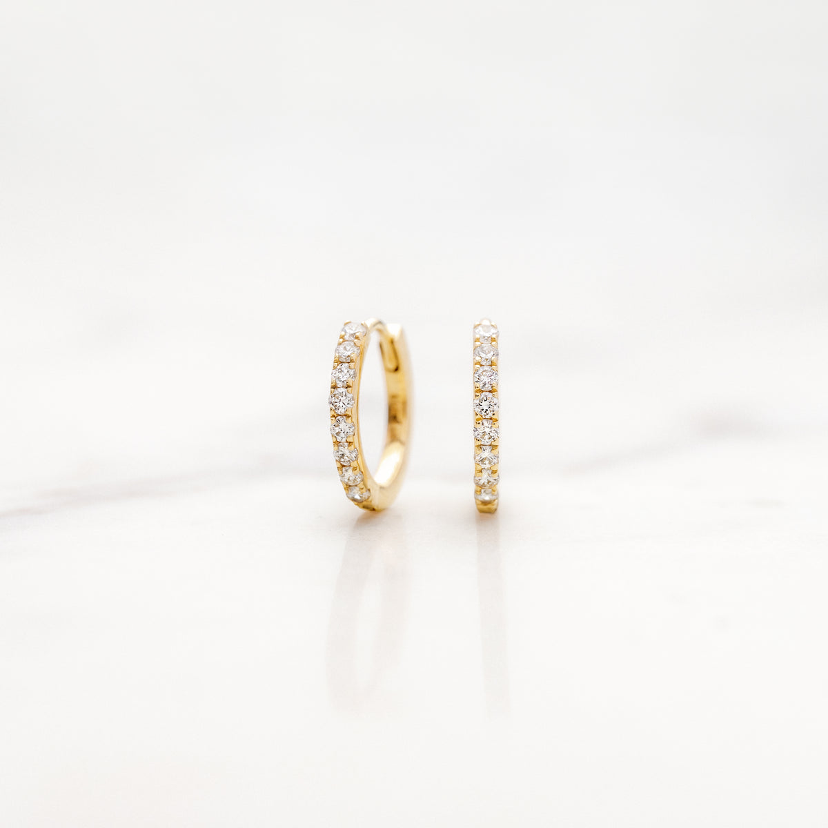 Petite 12mm Lab Grown Diamond Hoops