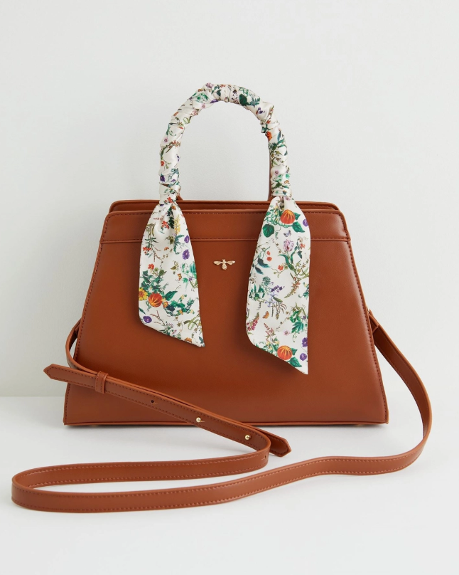 Fable Pumpkin Tan Tote