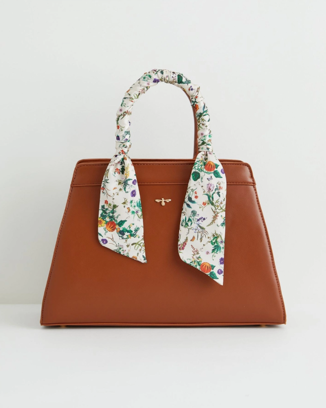Fable Pumpkin Tan Tote