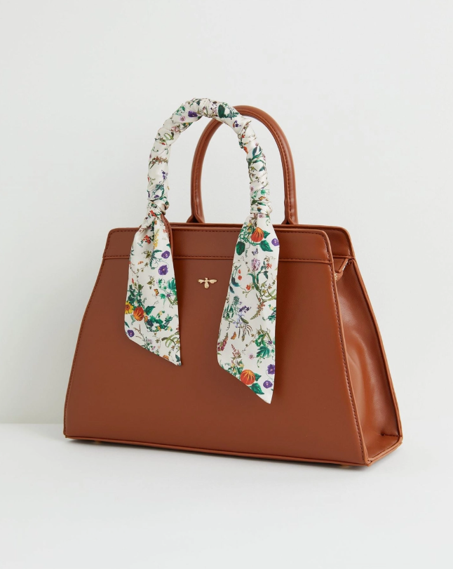 Fable Pumpkin Tan Tote