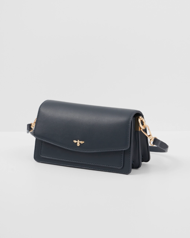 Fable Navy Shoulder Bag