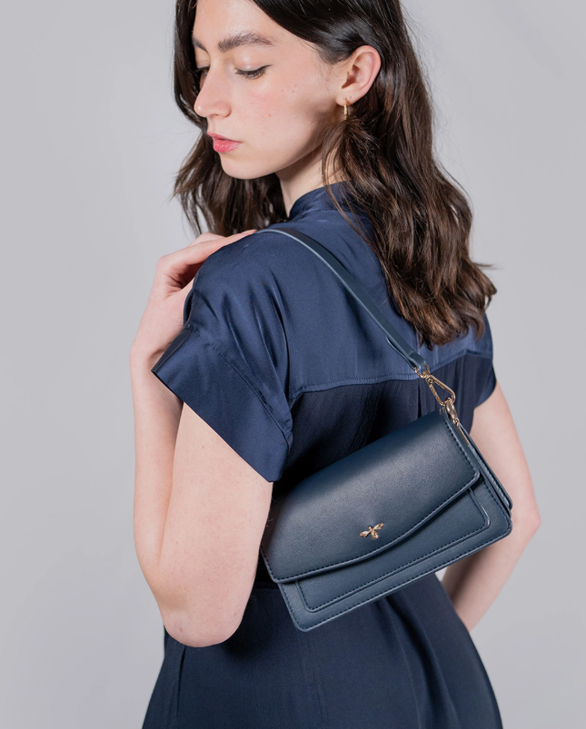 Fable Navy Shoulder Bag