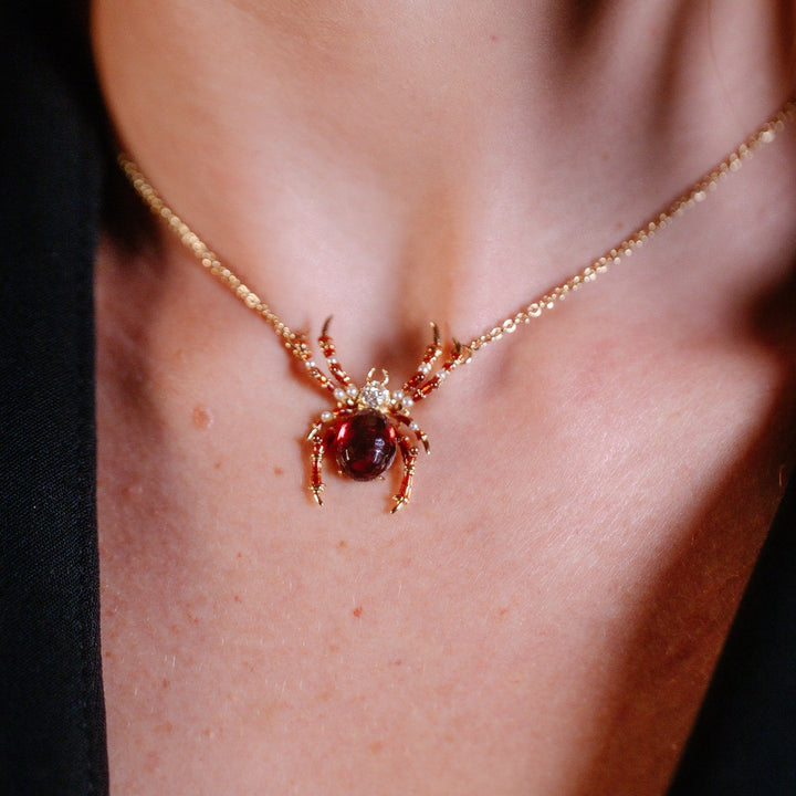 The Bejewelled Spider Pendant