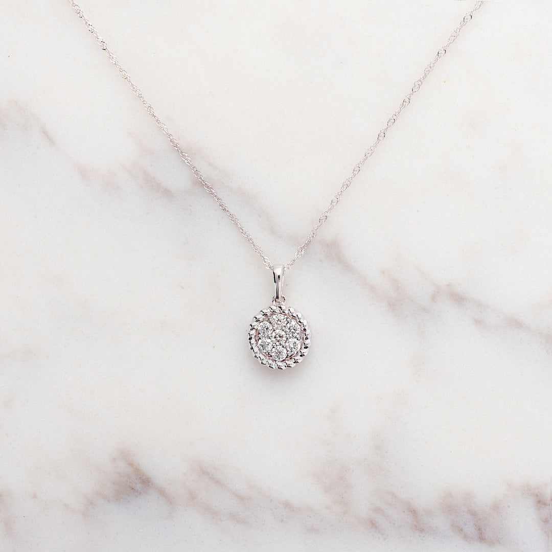 Tart Diamond Cluster Necklace