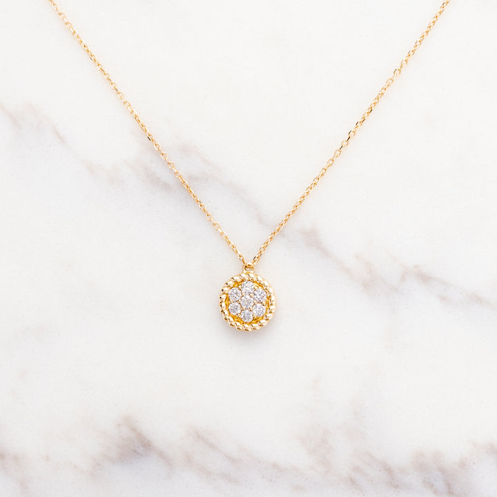 Tart Diamond Cluster Necklace