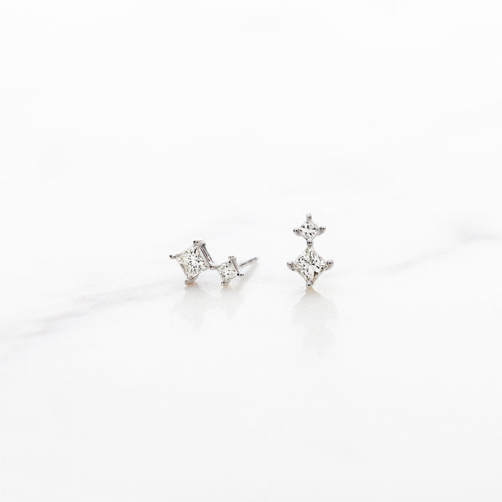 Two Square Kite Set Earrings