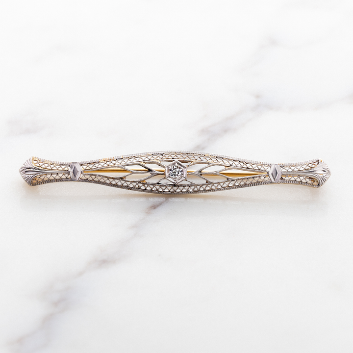 Art Deco Wheat Pin