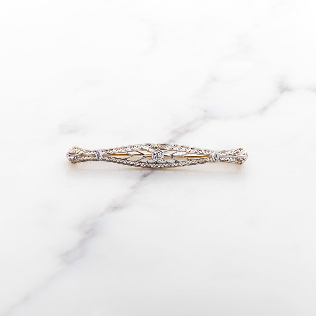 Art Deco Wheat Pin