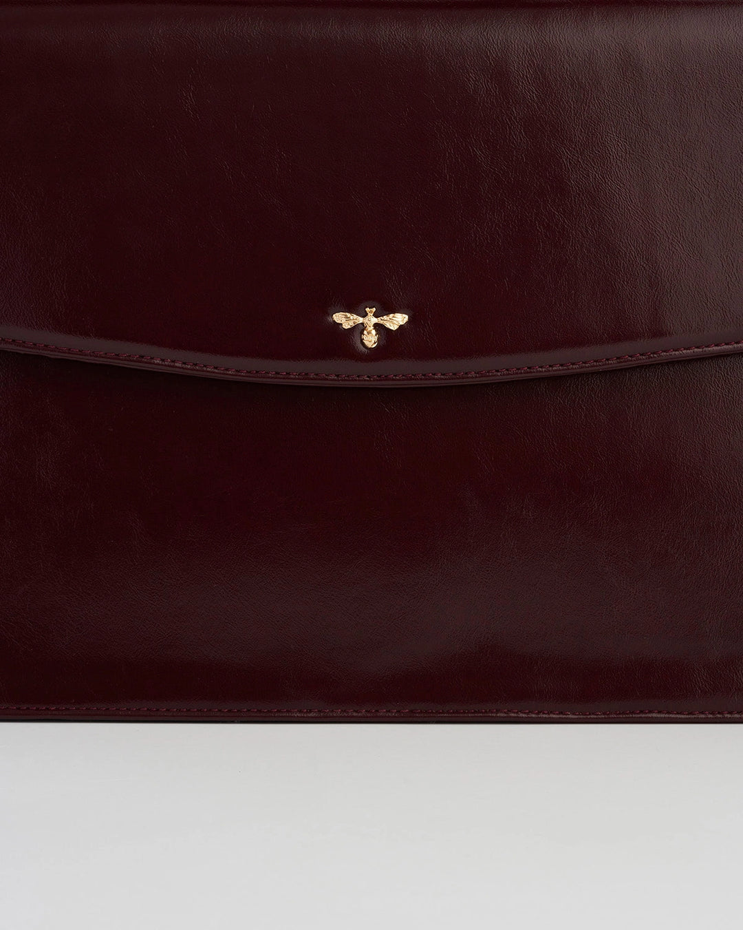 Fable Ruby Cherry Red Structured Medium Tote