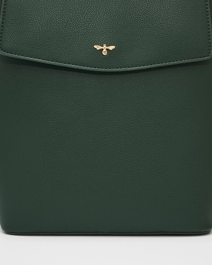 Laura Small Backpack in Forest Green