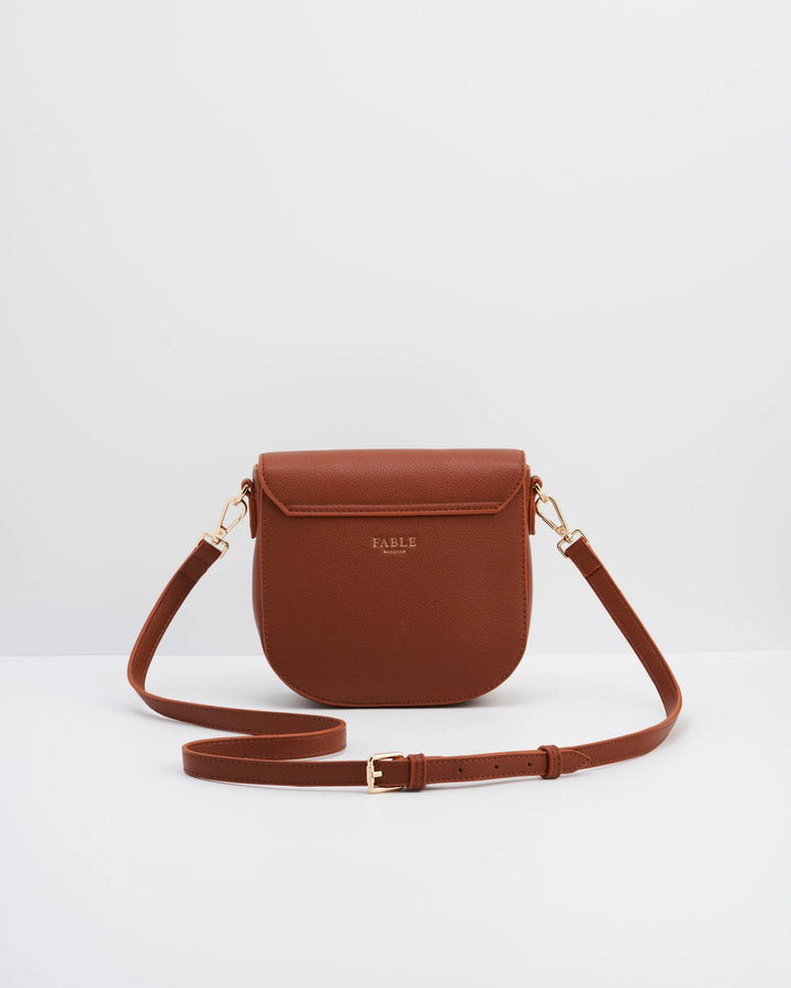 Tan Saddle Crossbody Bag