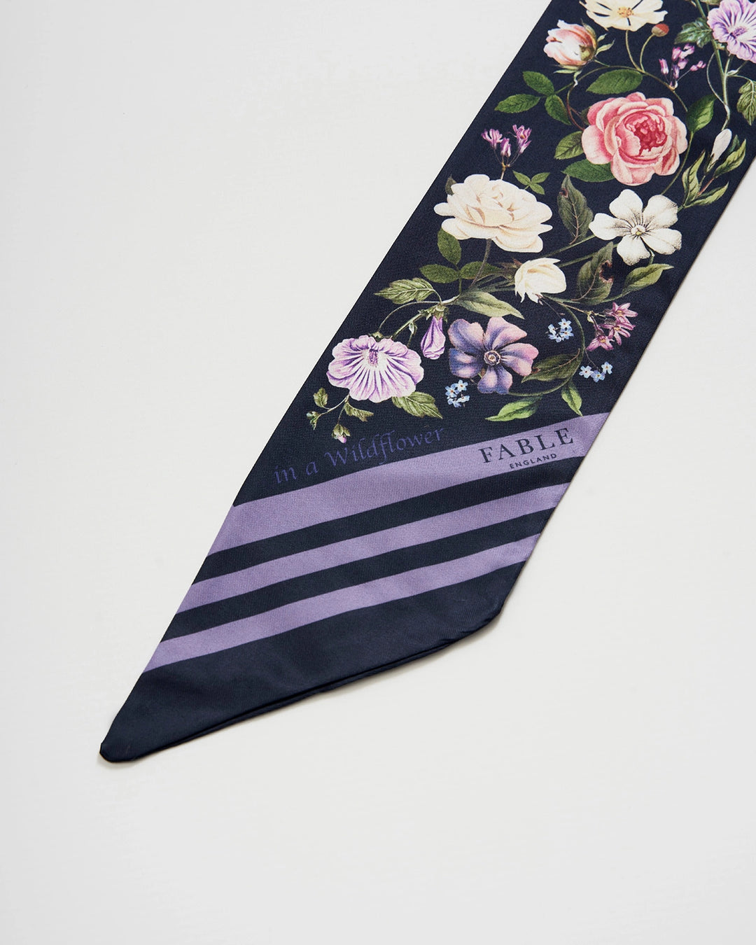 Selene Skinny Scarf in Navy