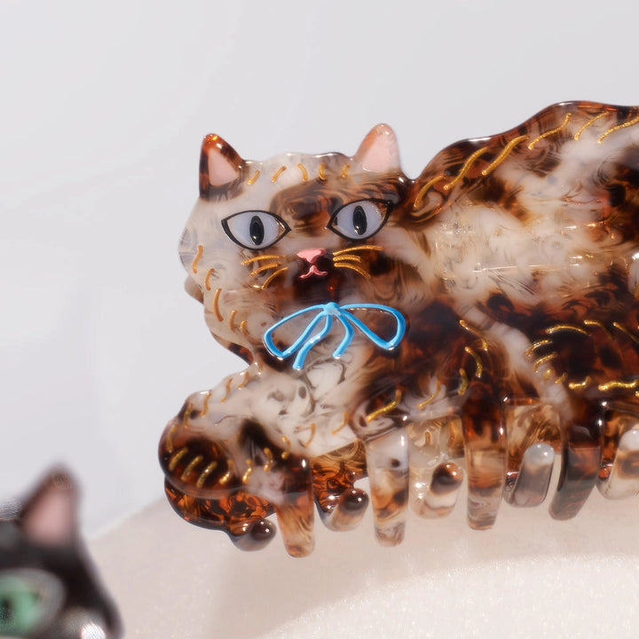 Calico Cat Hair Claw in Cream and Tortoise Shell