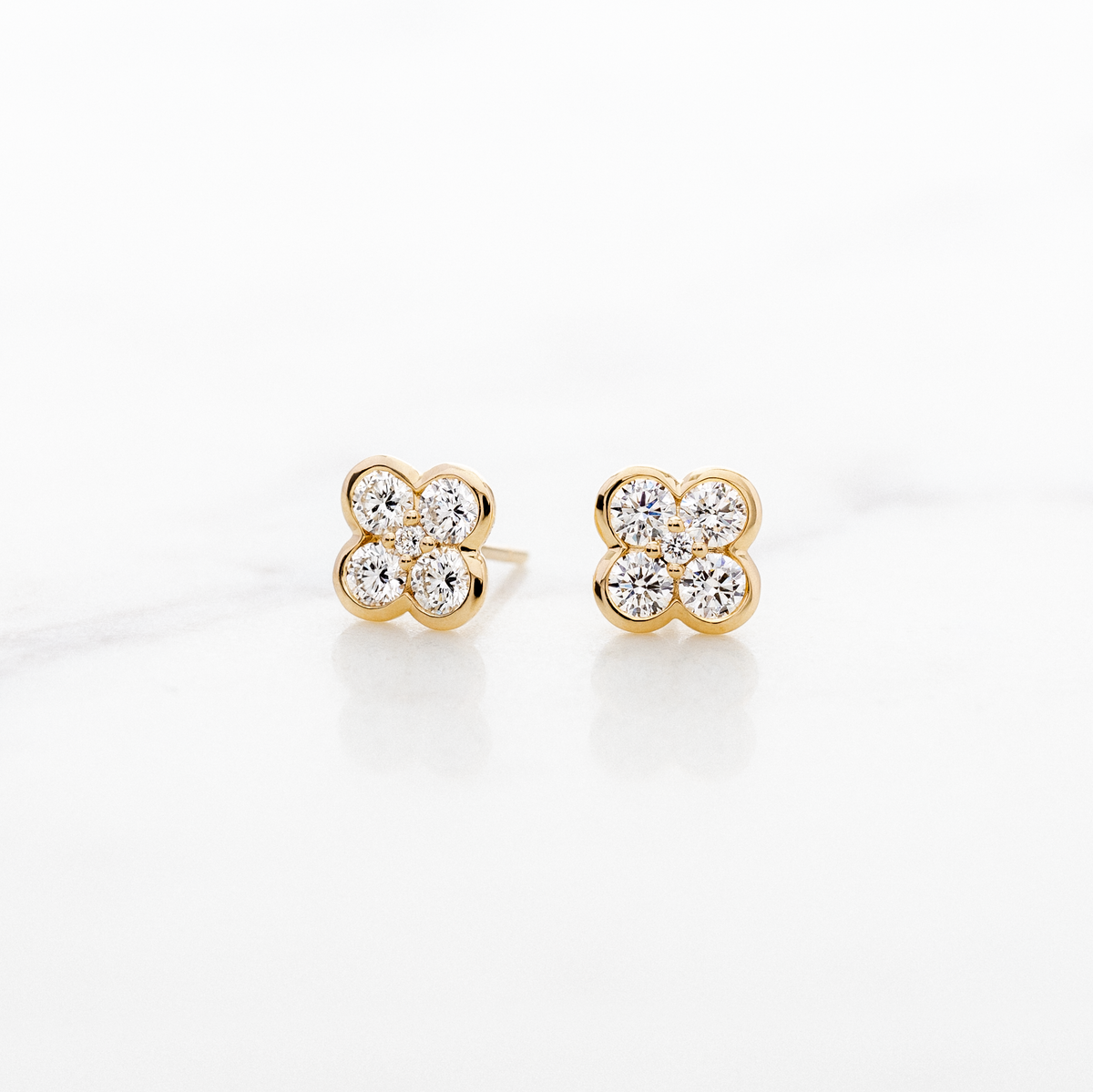 Grande Clover Diamond Studs